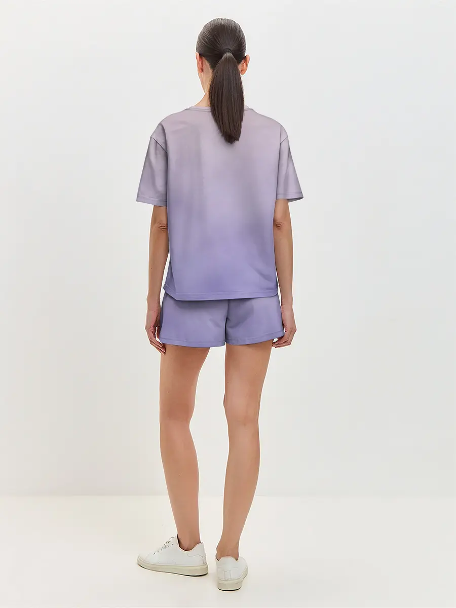 Женская пижама с шортами / Гимнастка на полотне