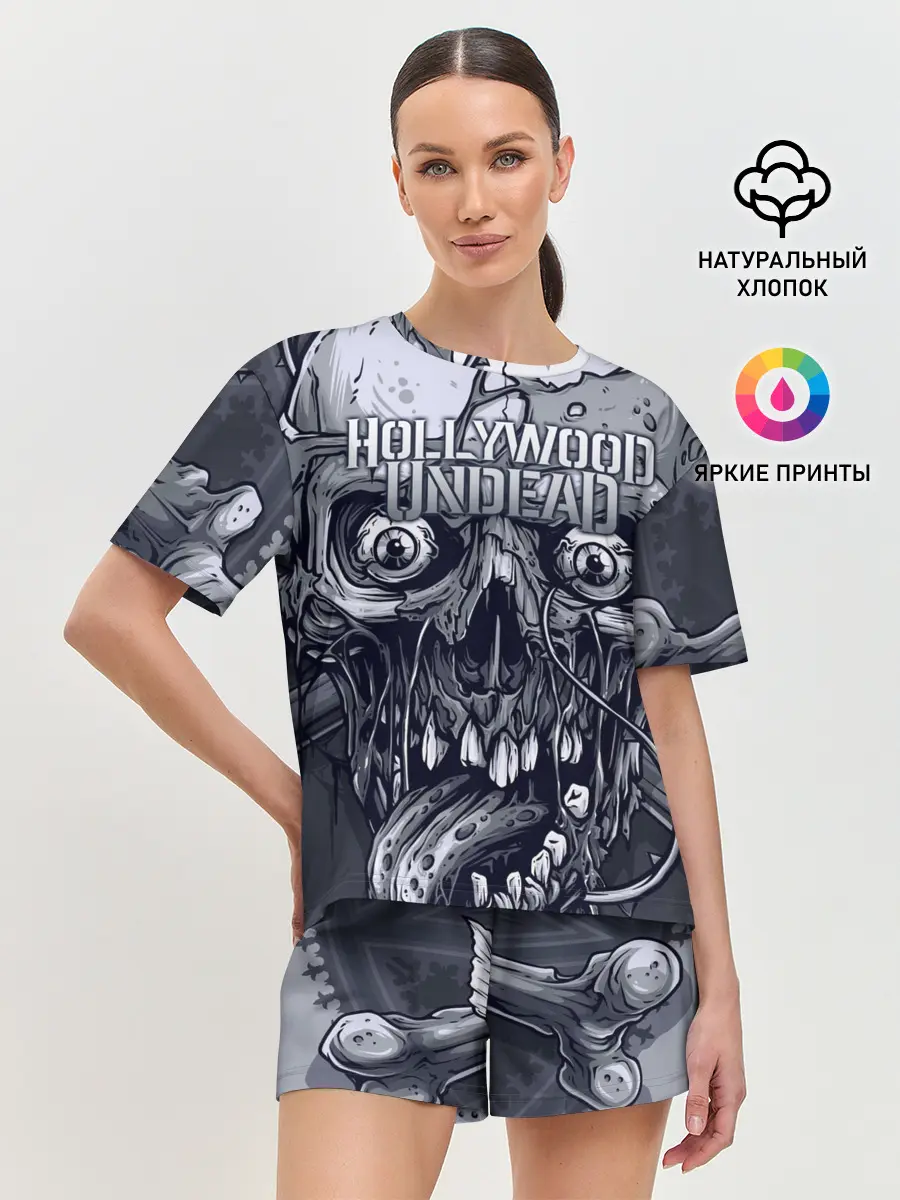 Женская пижама с шортами / Hollywood Undead