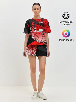 Женская пижама с шортами / Hockey