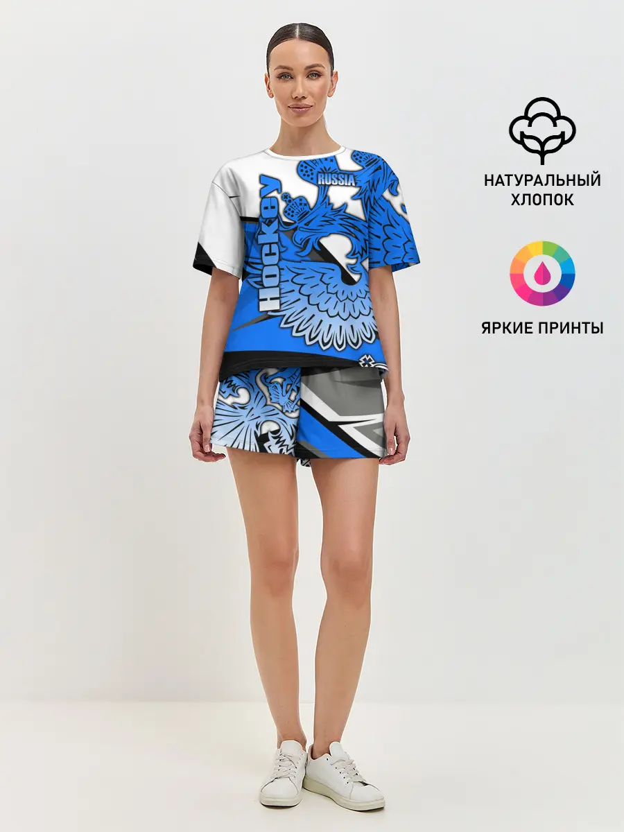 Женская пижама с шортами / ХОККЕЙ | HOCKEY