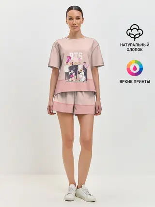 Женская пижама с шортами / BTS
