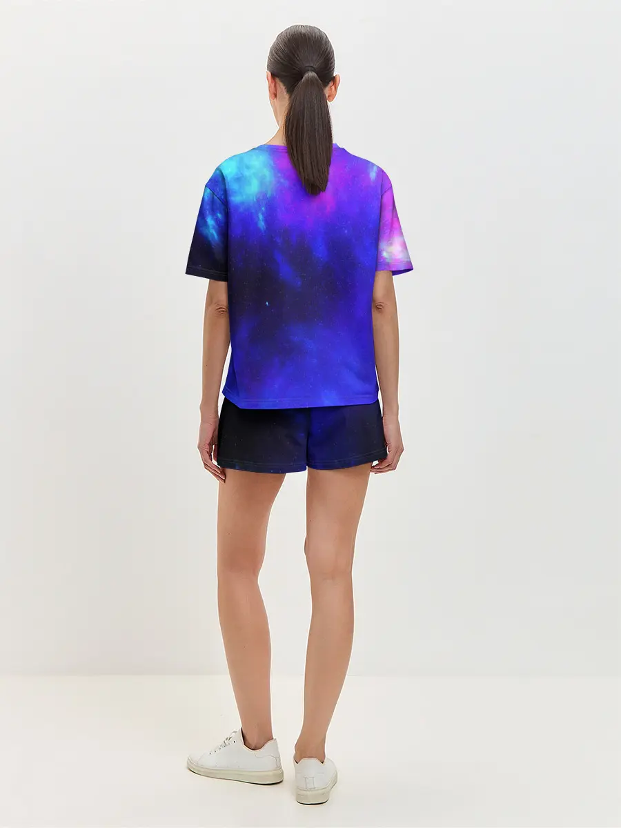 Женская пижама с шортами / СЕВЕРНОЕ СИЯНИЕ