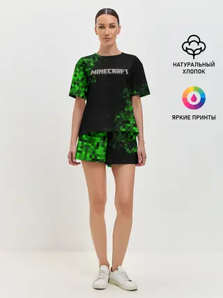 Женская пижама с шортами / MINECRAFT
