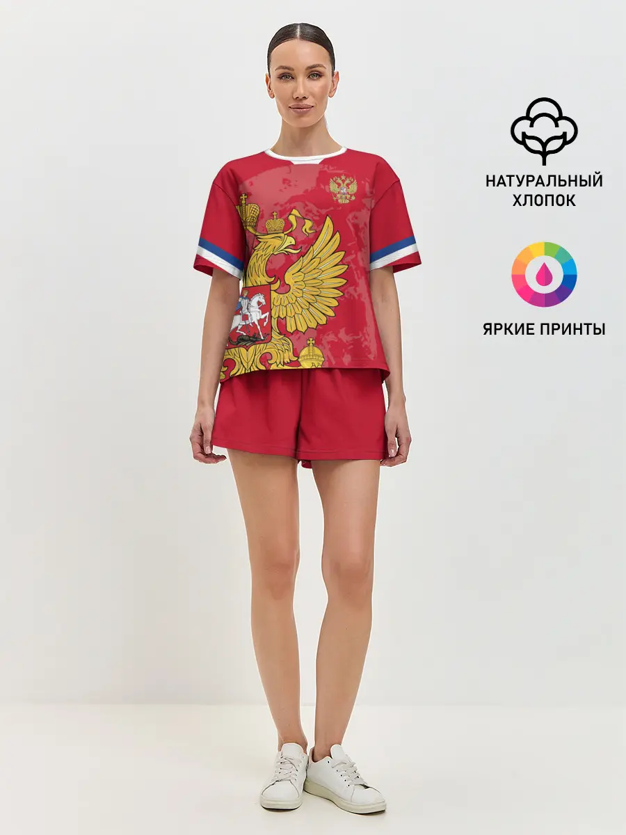 Женская пижама с шортами / Сборная России 2020 Exlusive