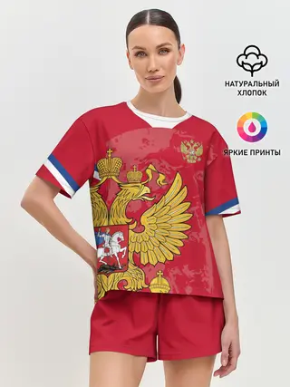 Женская пижама с шортами / Сборная России 2020 Exlusive