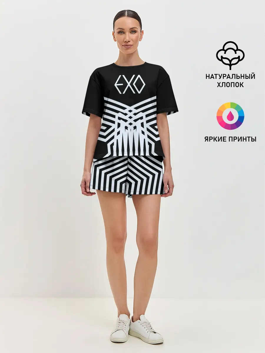 Женская пижама с шортами / EXO
