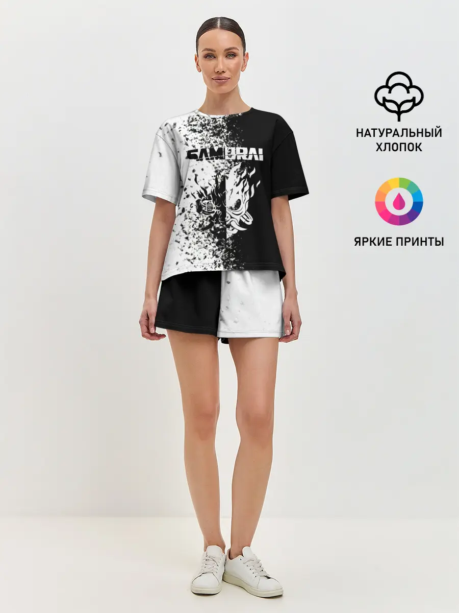 Женская пижама с шортами / Cyberpunk 2077 | Samurai.