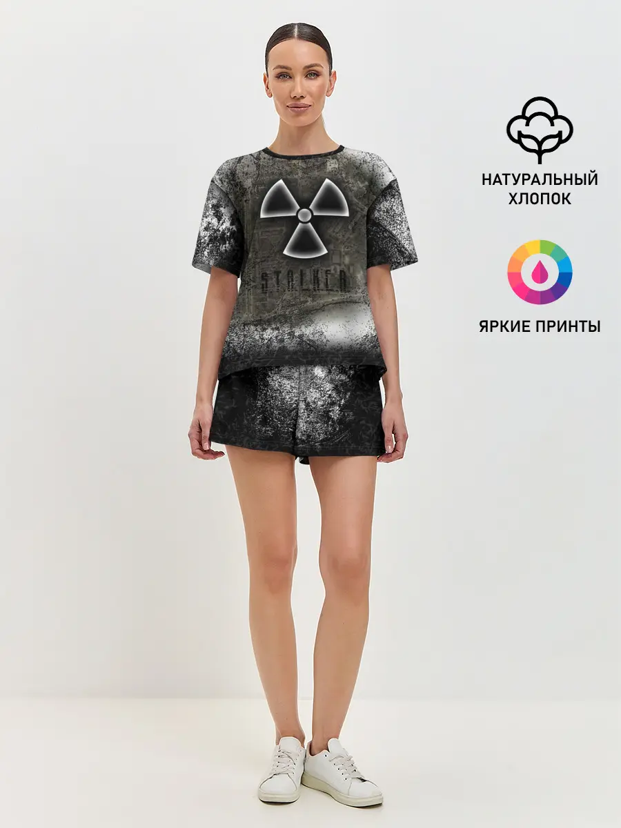 Женская пижама с шортами / Stalker Припять