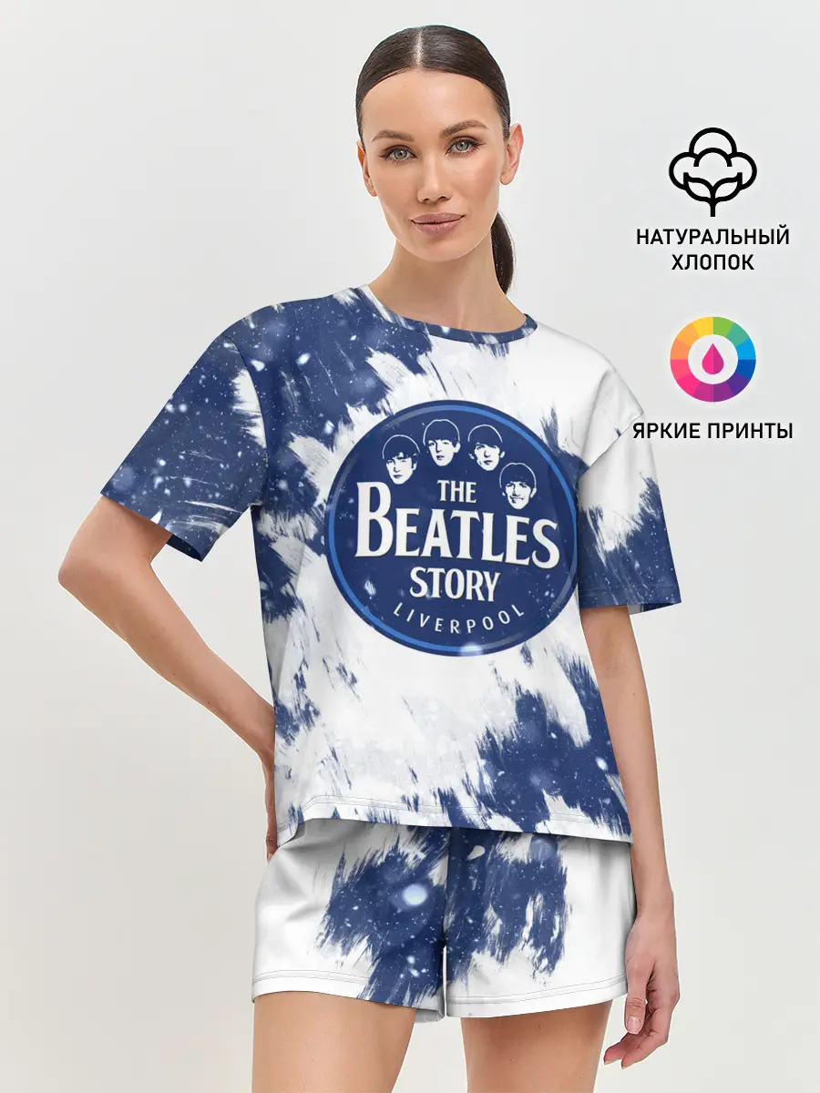 Женская пижама с шортами / The Beatles