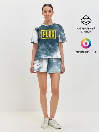 Женская пижама с шортами / PUBG BW