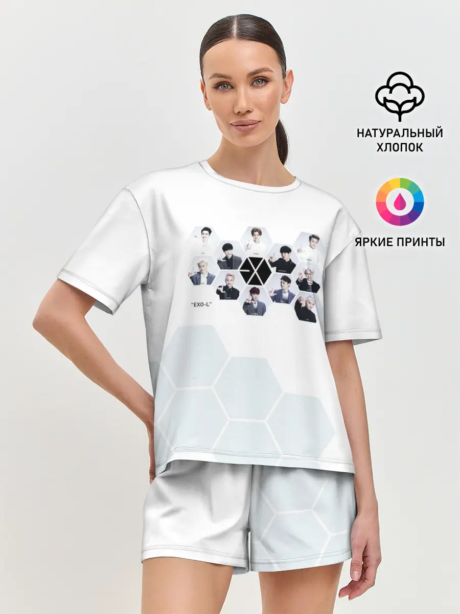 Женская пижама с шортами / EXO