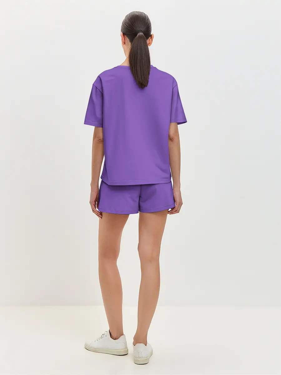 Женская пижама с шортами / Billie Eilish Purple