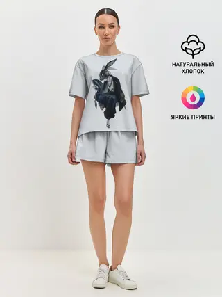 Женская пижама с шортами / ушки