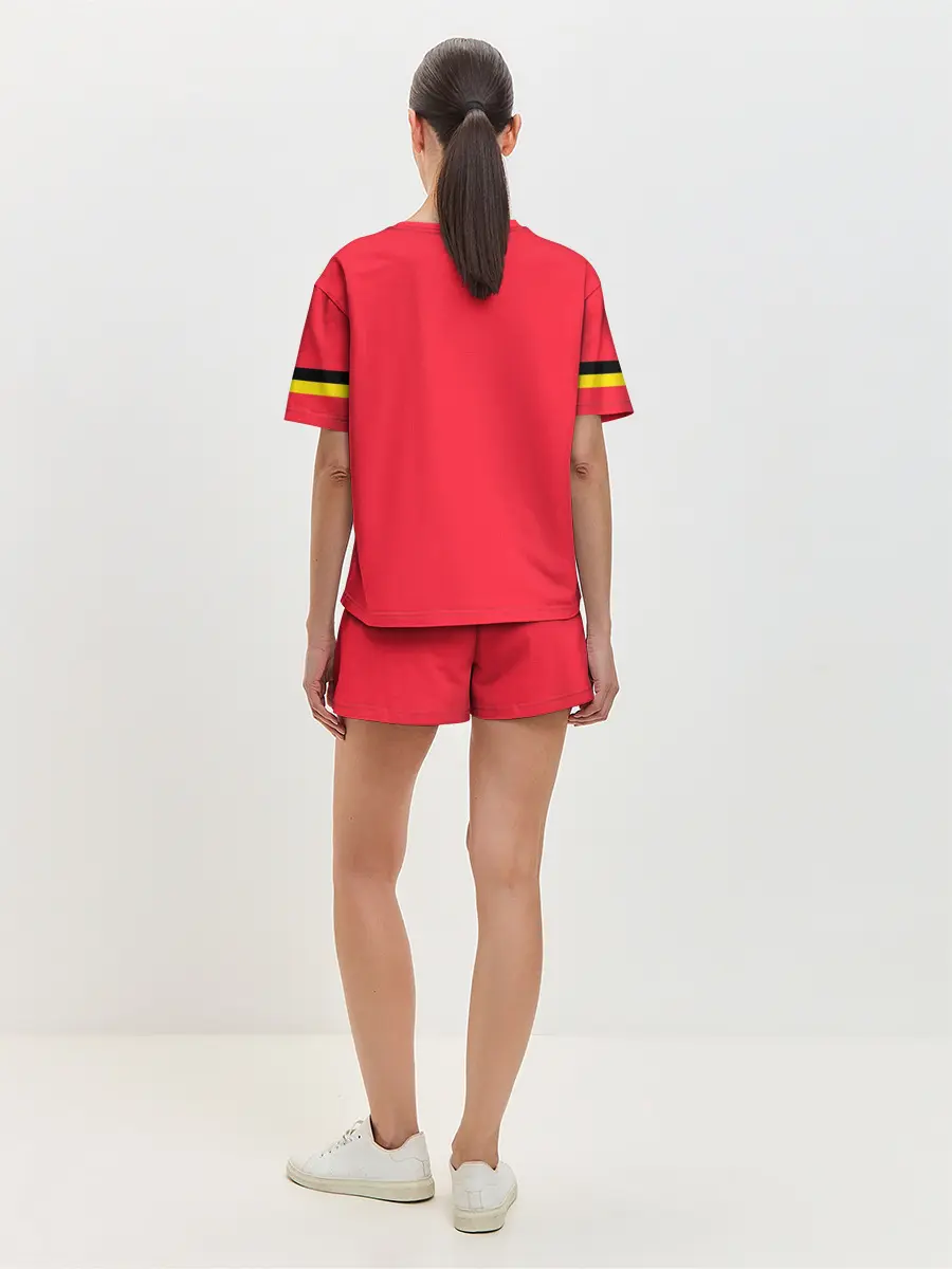 Женская пижама с шортами / Belgium home EURO 2020