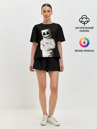 Женская пижама с шортами / Marshmello