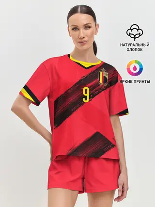 Женская пижама с шортами / Lukaku home EURO 2020