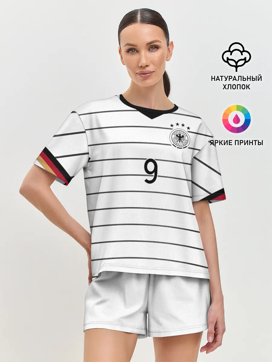 Женская пижама с шортами / Werner home EURO 2020