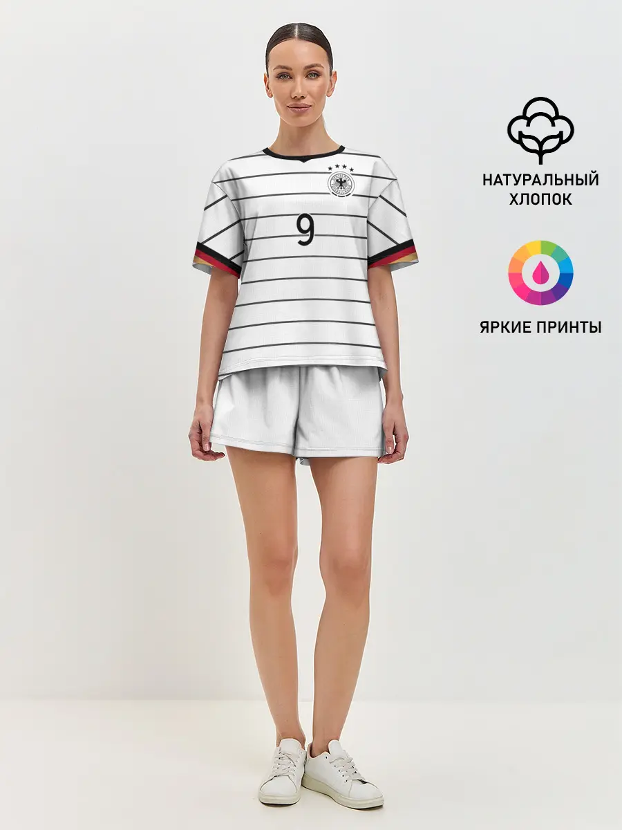 Женская пижама с шортами / Werner home EURO 2020