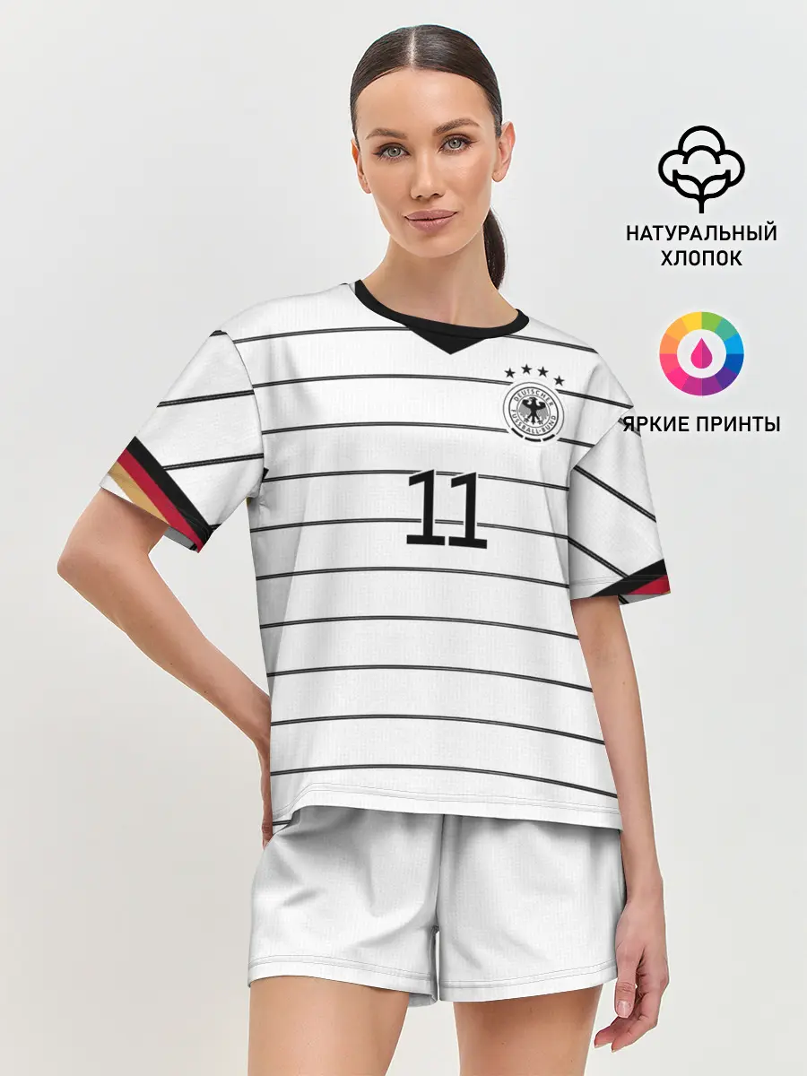 Женская пижама с шортами / Reus home EURO 2020