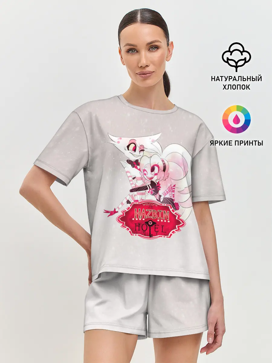 Женская пижама с шортами / Hazbin Hotel