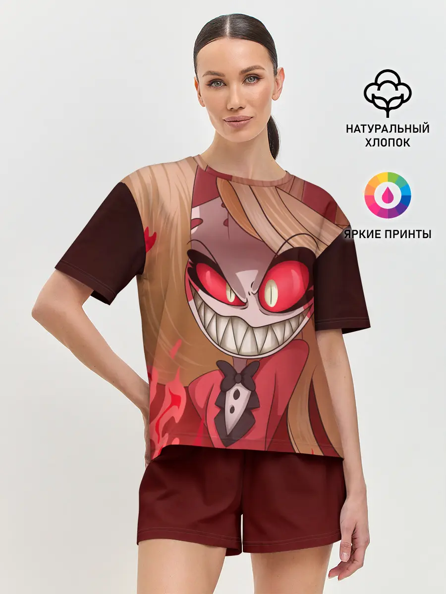 Женская пижама с шортами / Hazbin Hotel