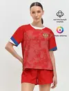 Женская пижама с шортами / Russia home EURO 2020
