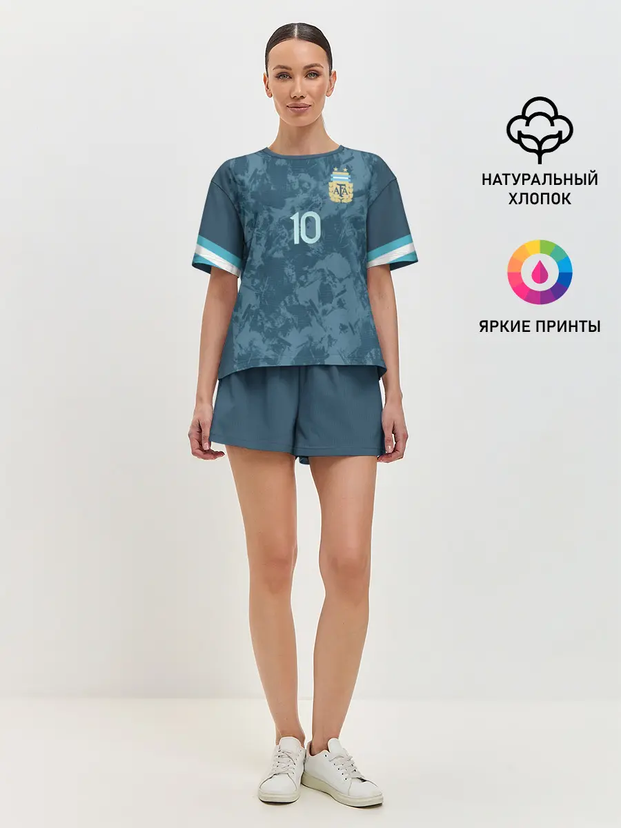 Женская пижама с шортами / Messi away Copa America 2020