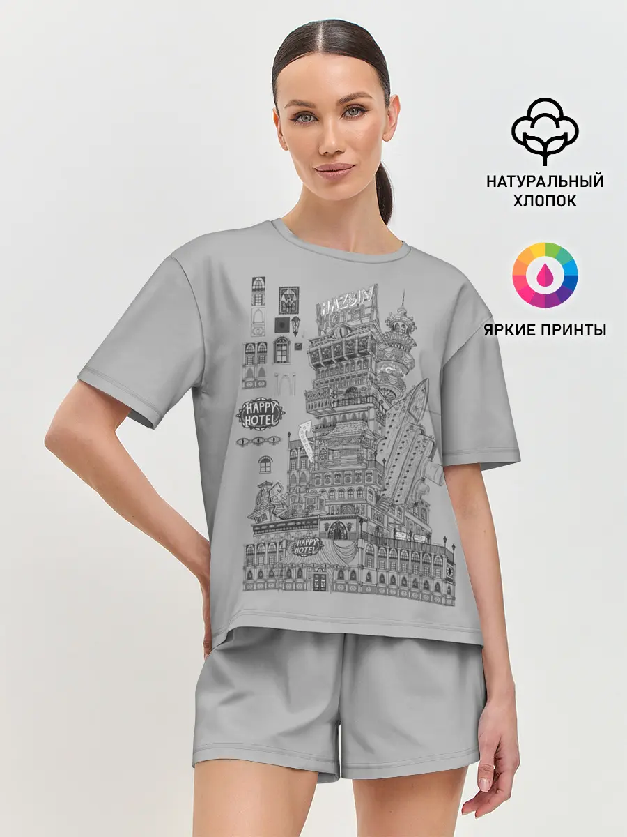 Женская пижама с шортами / Hazbin Hotel