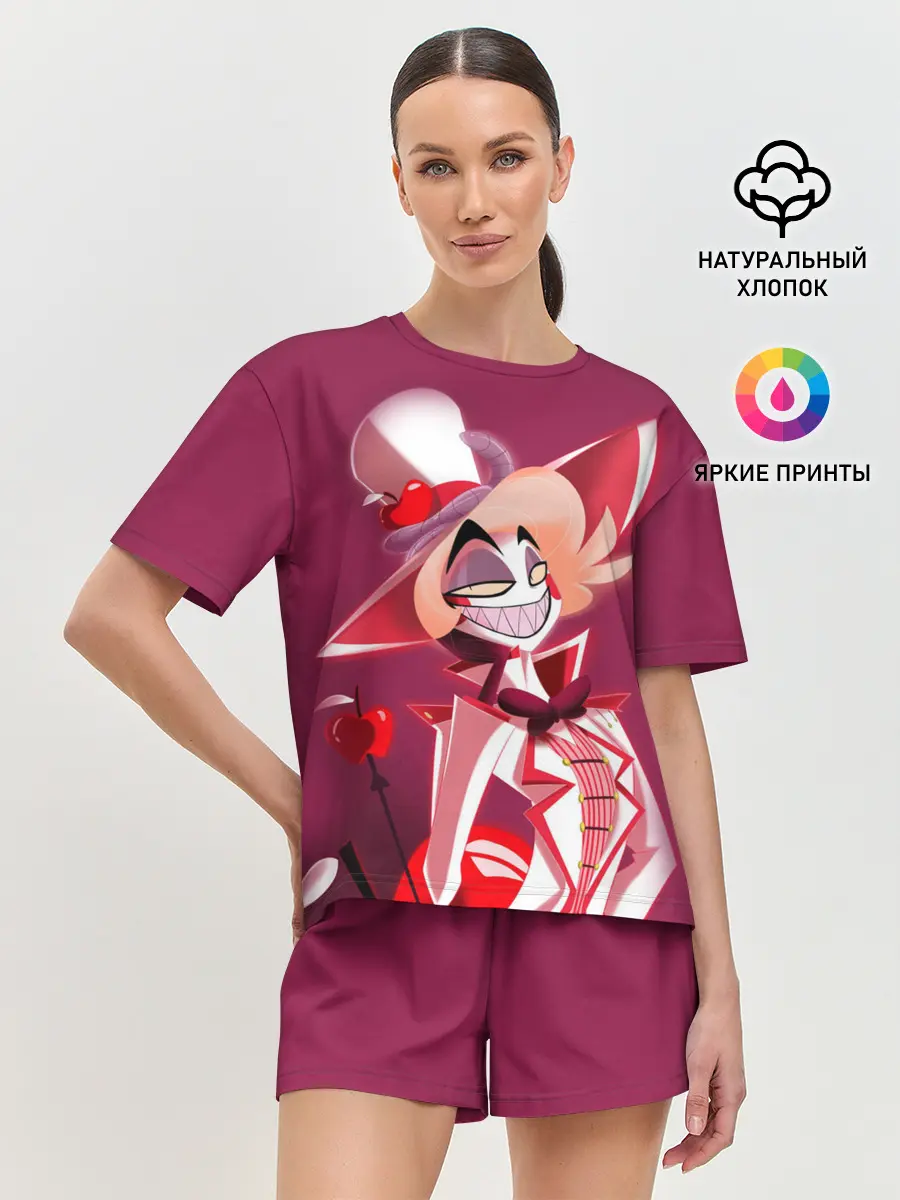 Женская пижама с шортами / Hazbin Hotel