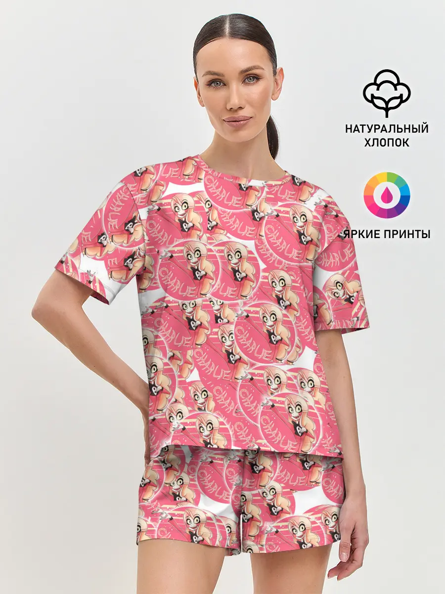 Женская пижама с шортами / Отель хазбин