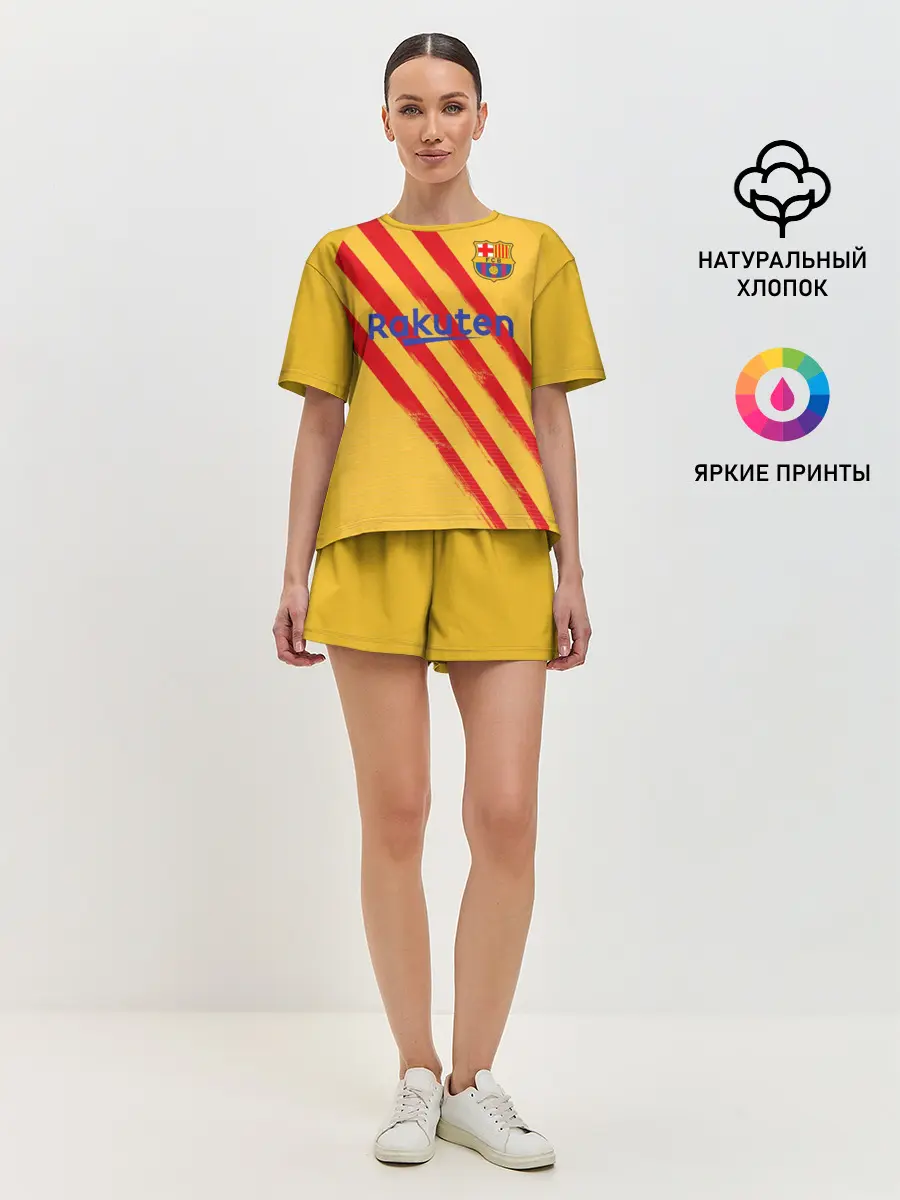 Женская пижама с шортами / Messi 4-th kit 19-20