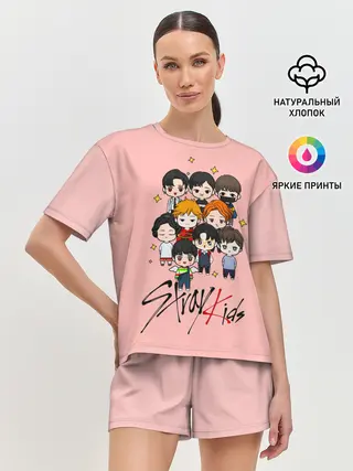 Женская пижама с шортами / Stray Kids