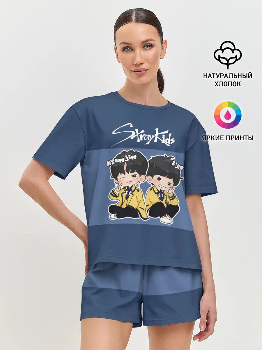 Женская пижама с шортами / Stray Kids