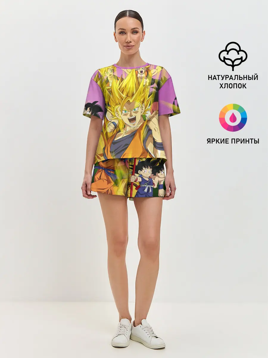 Женская пижама с шортами / Все герои Драгонболл