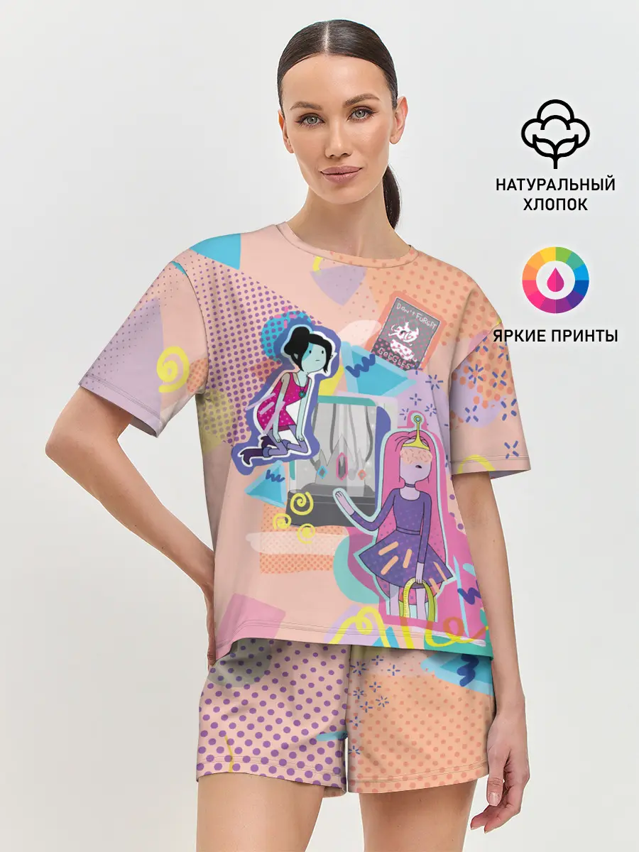Женская пижама с шортами / Принцесса Бубльгум и Марселин
