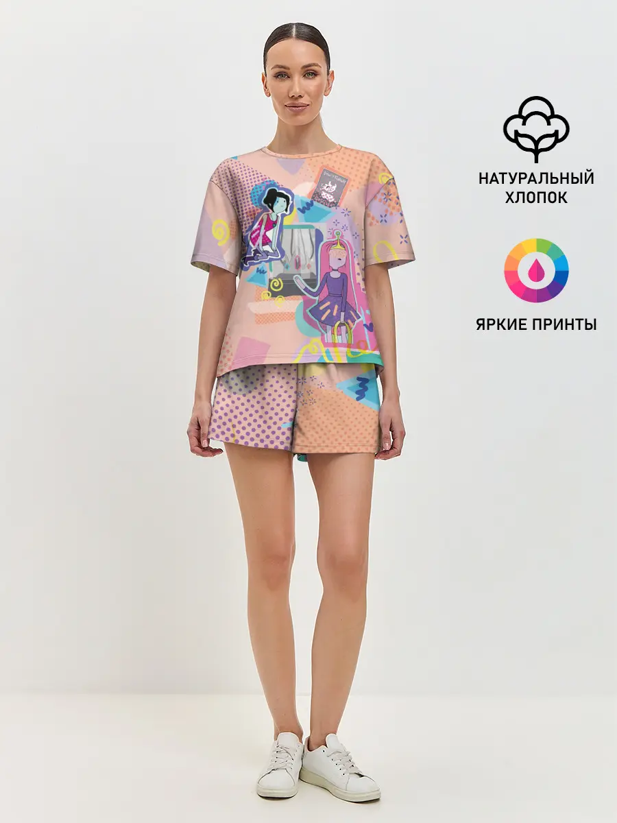 Женская пижама с шортами / Принцесса Бубльгум и Марселин