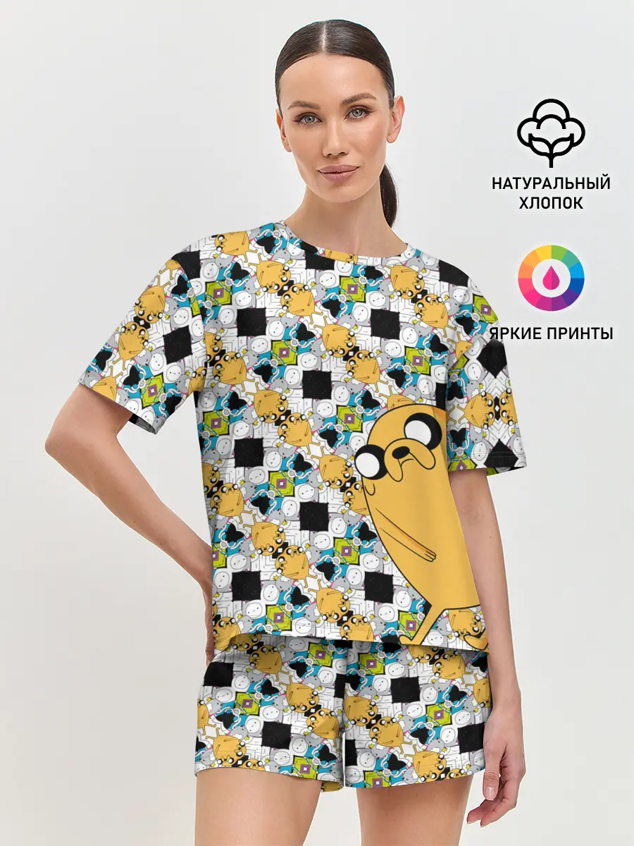 Женская пижама с шортами / Jake Adventure Time