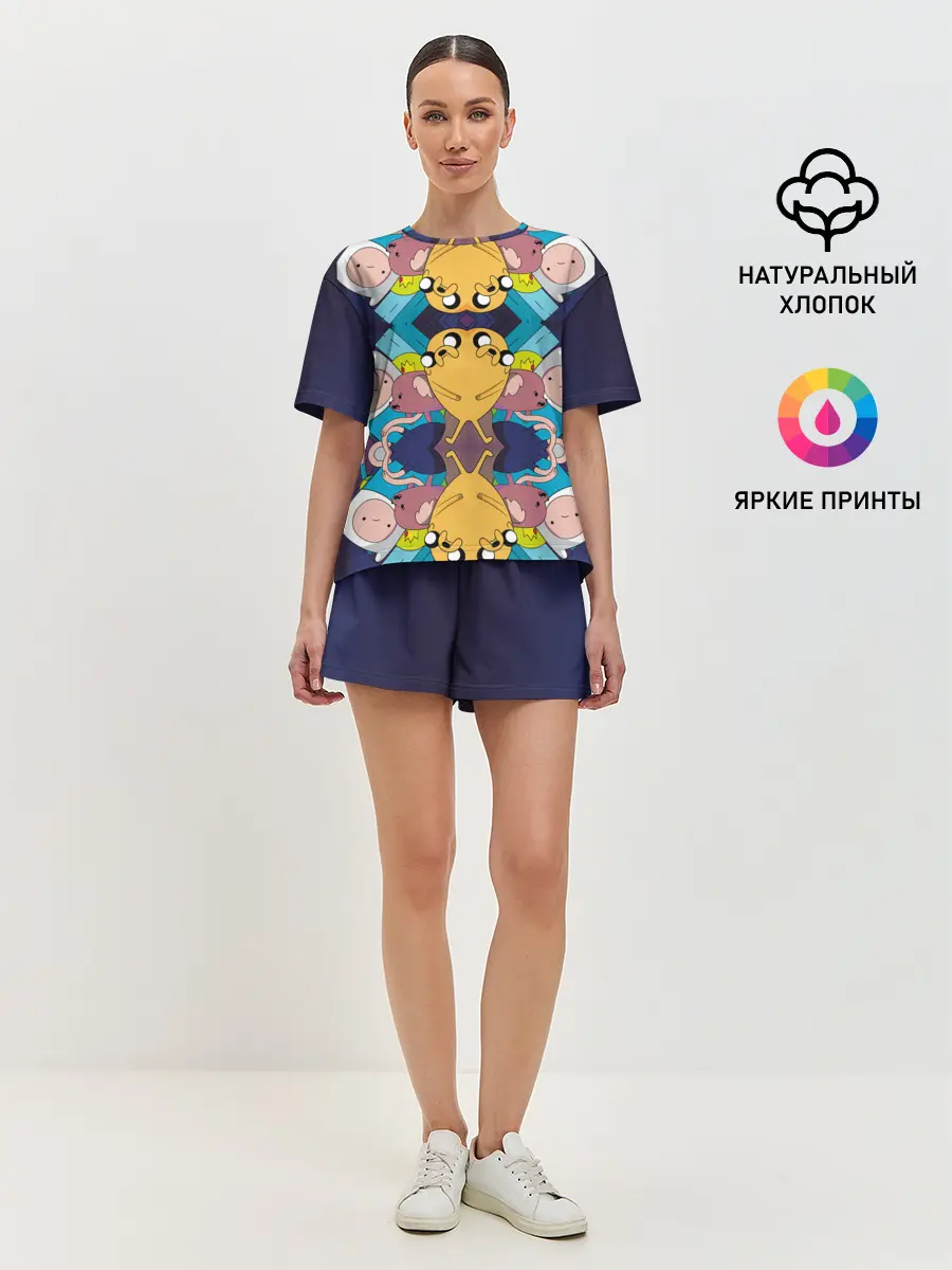 Женская пижама с шортами / Время Приключений