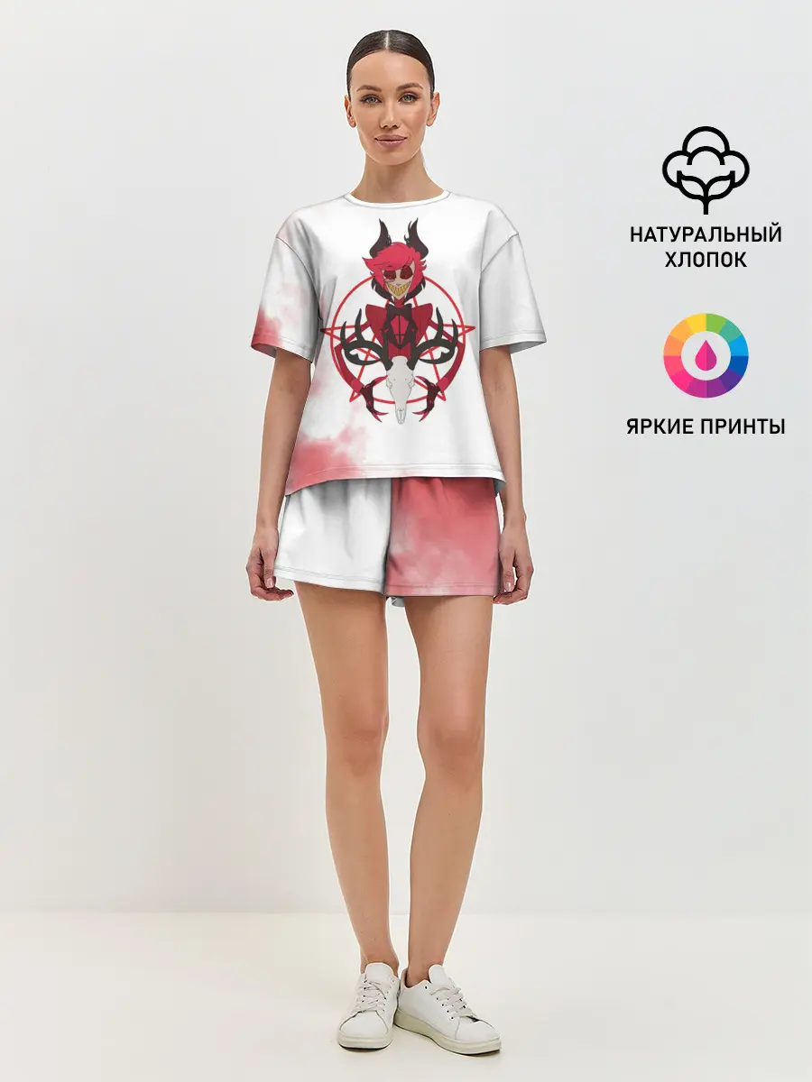 Женская пижама с шортами / Hazbin Hotel