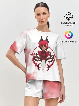 Женская пижама с шортами / Hazbin Hotel