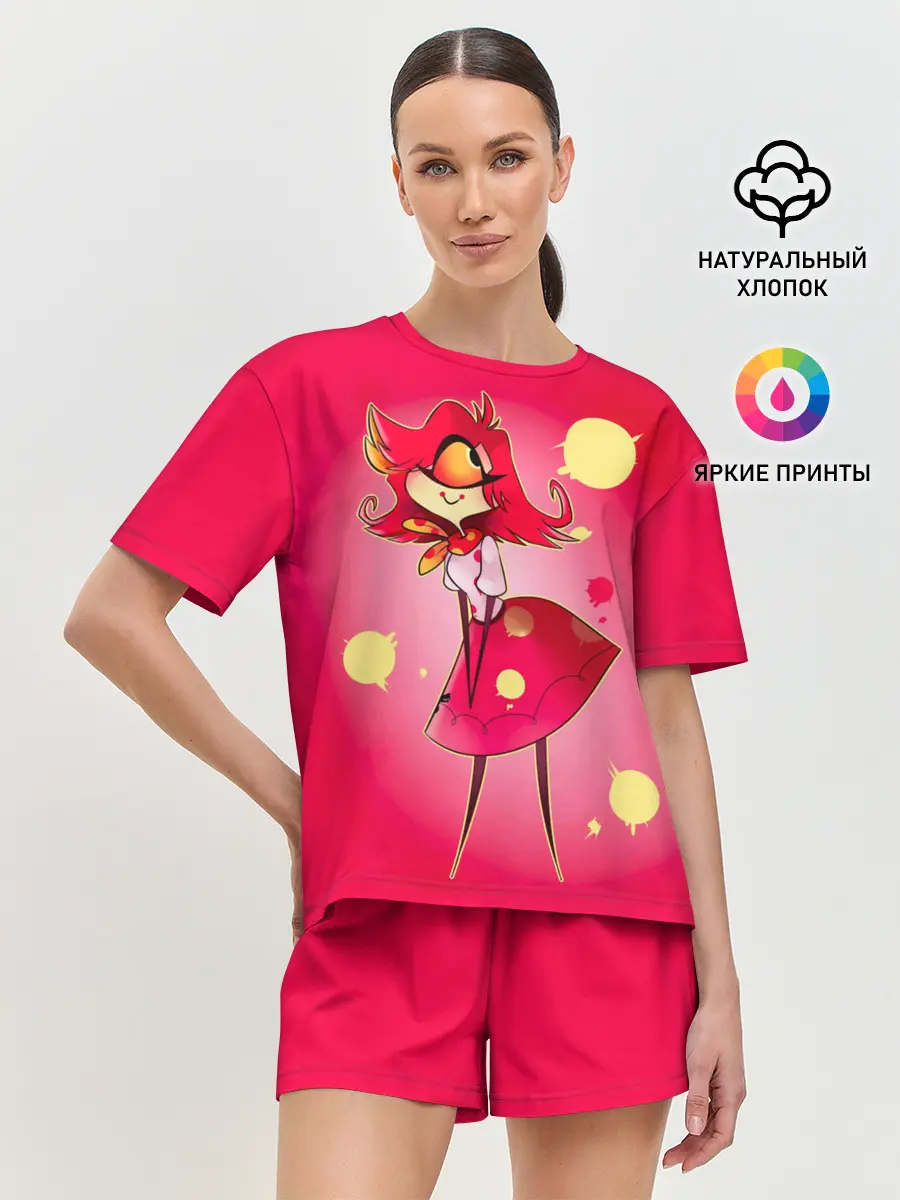 Женская пижама с шортами / Hazbin Hotel