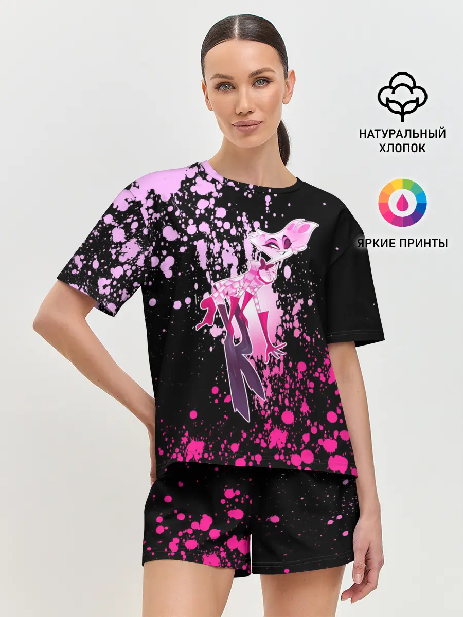 Женская пижама с шортами / Hazbin Hotel