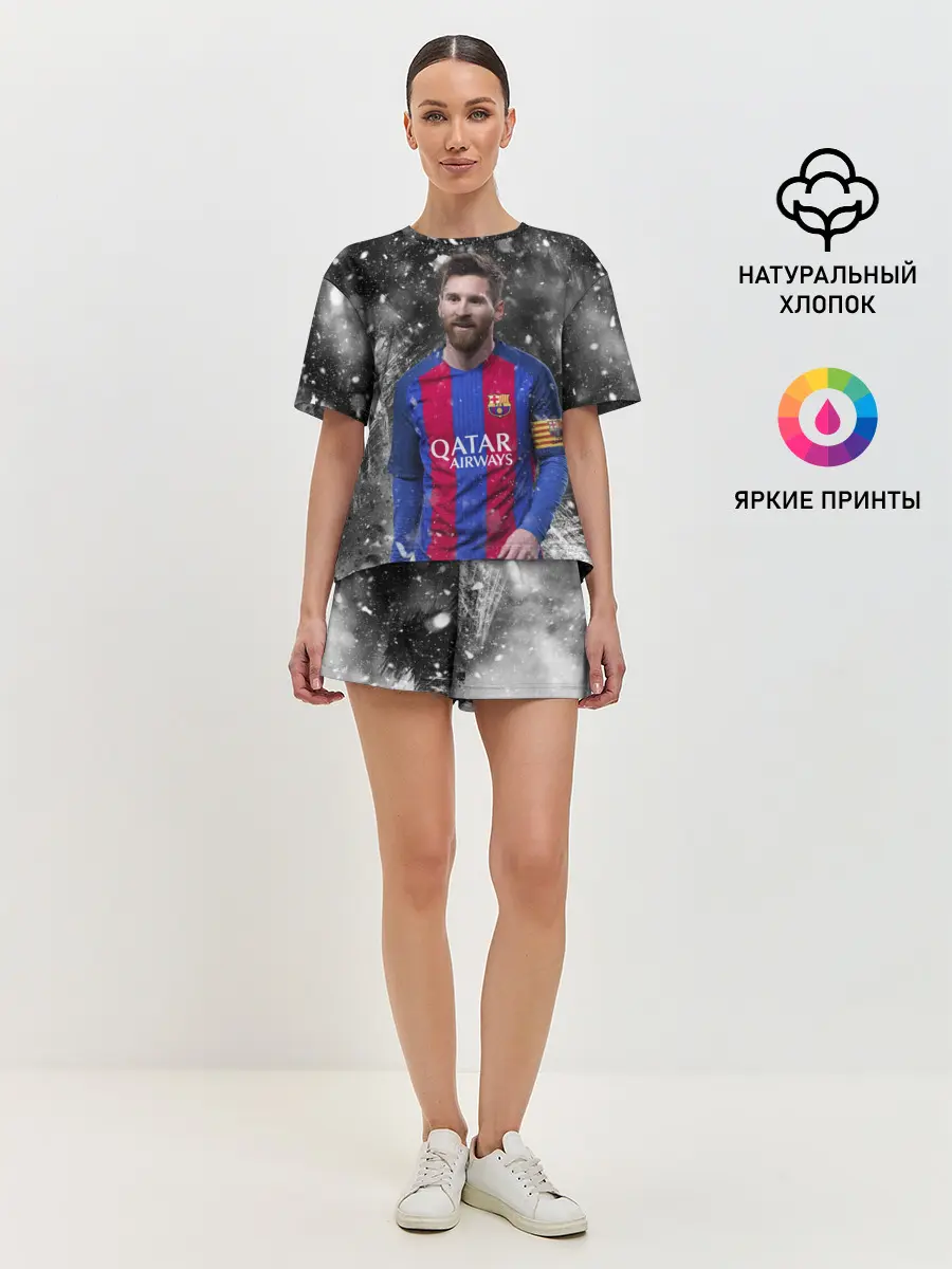 Женская пижама с шортами / Лео Месси