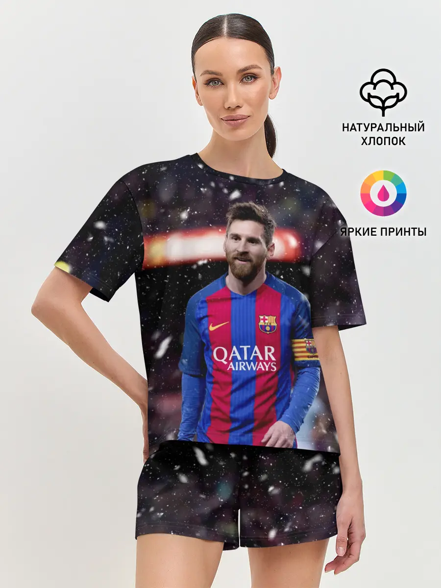 Женская пижама с шортами / Leo Messi