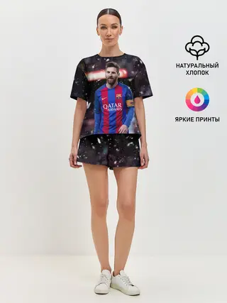Женская пижама с шортами / Leo Messi