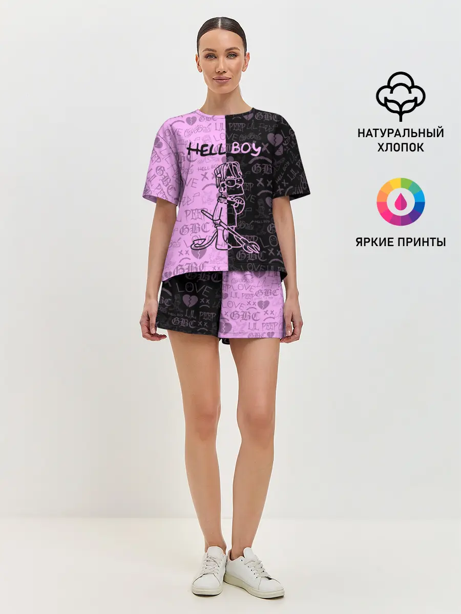 Женская пижама с шортами / LIL PEEP HELL BOY