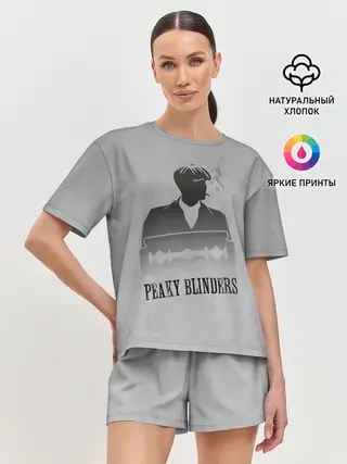 Женская пижама с шортами / Острые козырьки