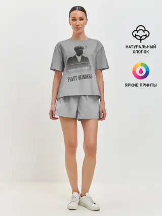 Женская пижама с шортами / Острые козырьки