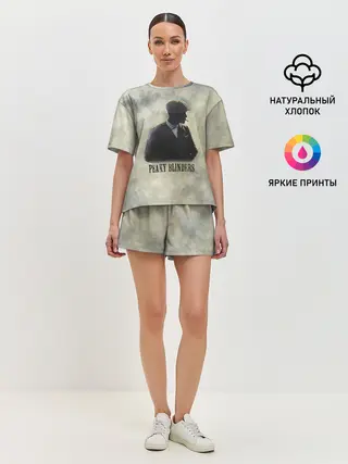 Женская пижама с шортами / Острые козырьки