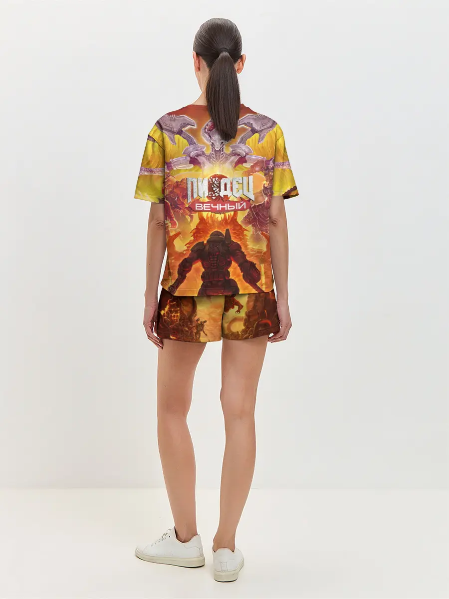 Женская пижама с шортами / Пиз..ц : Вечный